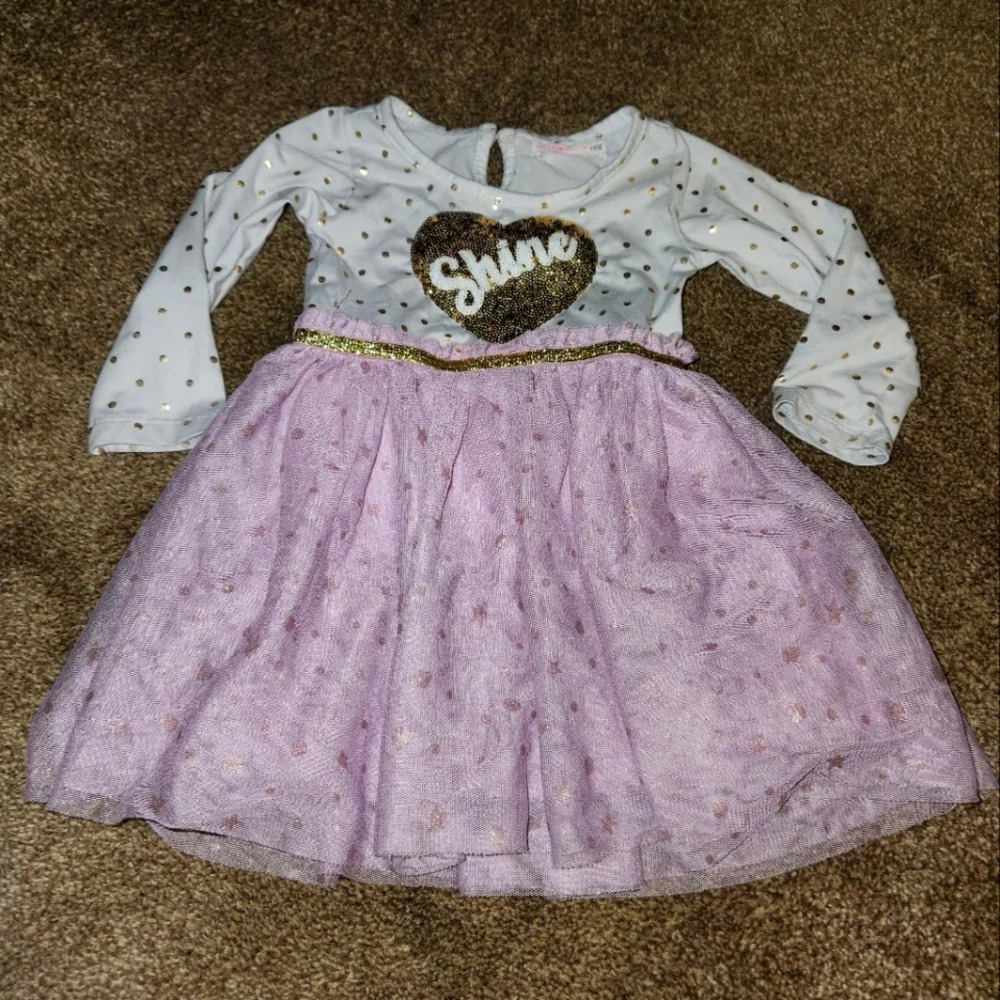 💓 3/$15 Young Hearts 18 Months Long Sleeve Dress - Picture 2 of 5